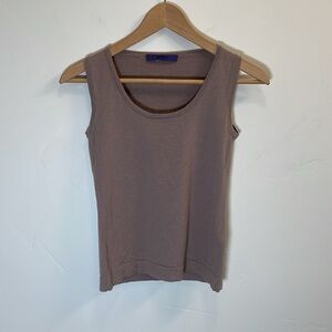 Les Copains scoop neck lama wool blend tank